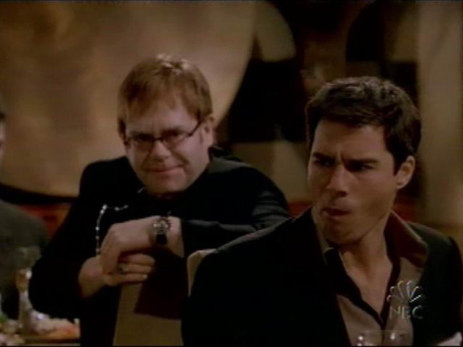 And finally, Elton John rocked a 2002 episode of 'Will & Grace' by appearing as himself - and also the head of the gay mafia. 